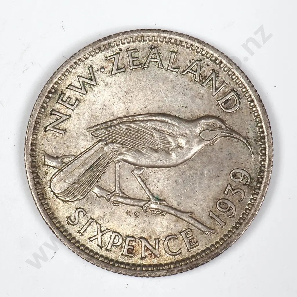 1939 SIXPENCE, E.F, C.V. $100 Image 1++