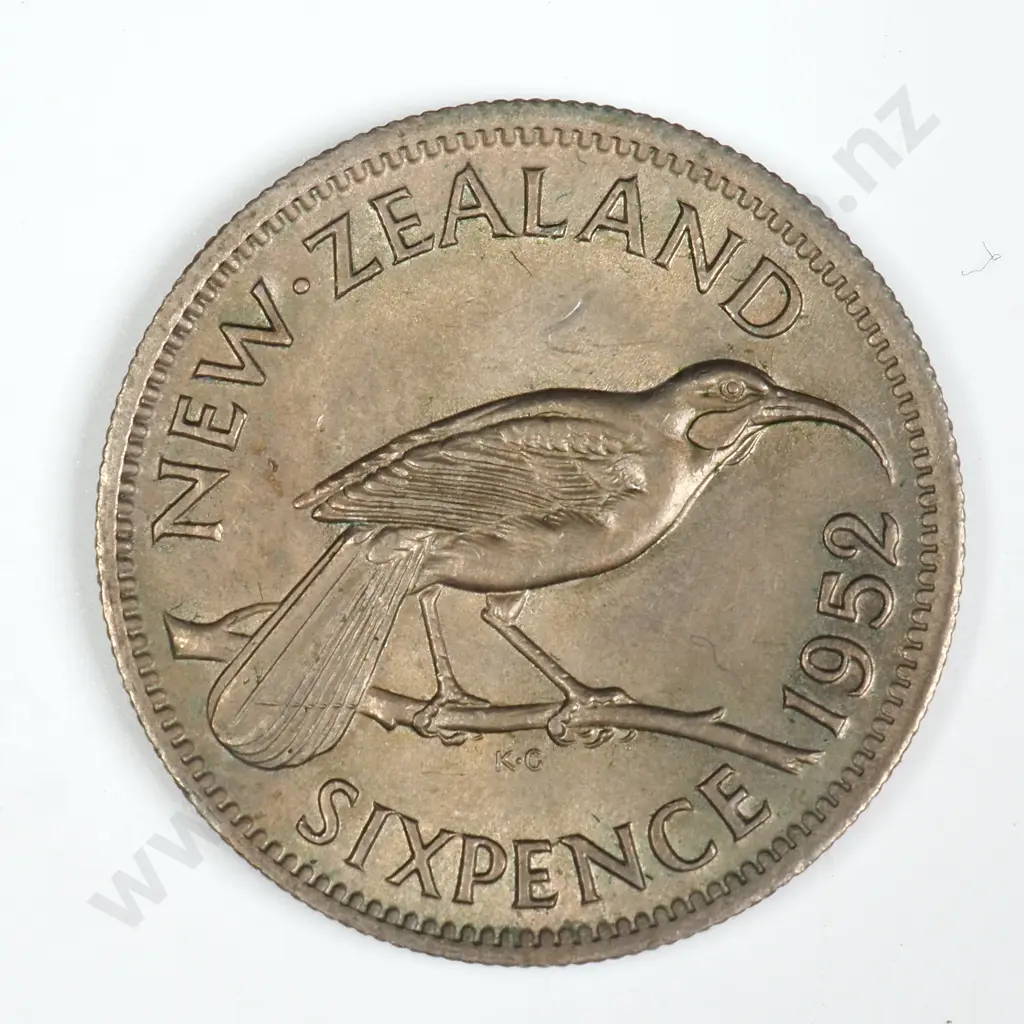 1952 SIXPENCE, E.F, C.V. $30 Image 1++