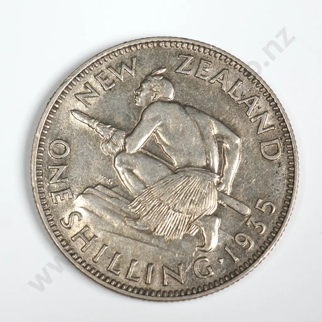 1935 ONE SHILLING, E.F, C.V. $110 Image 1++
