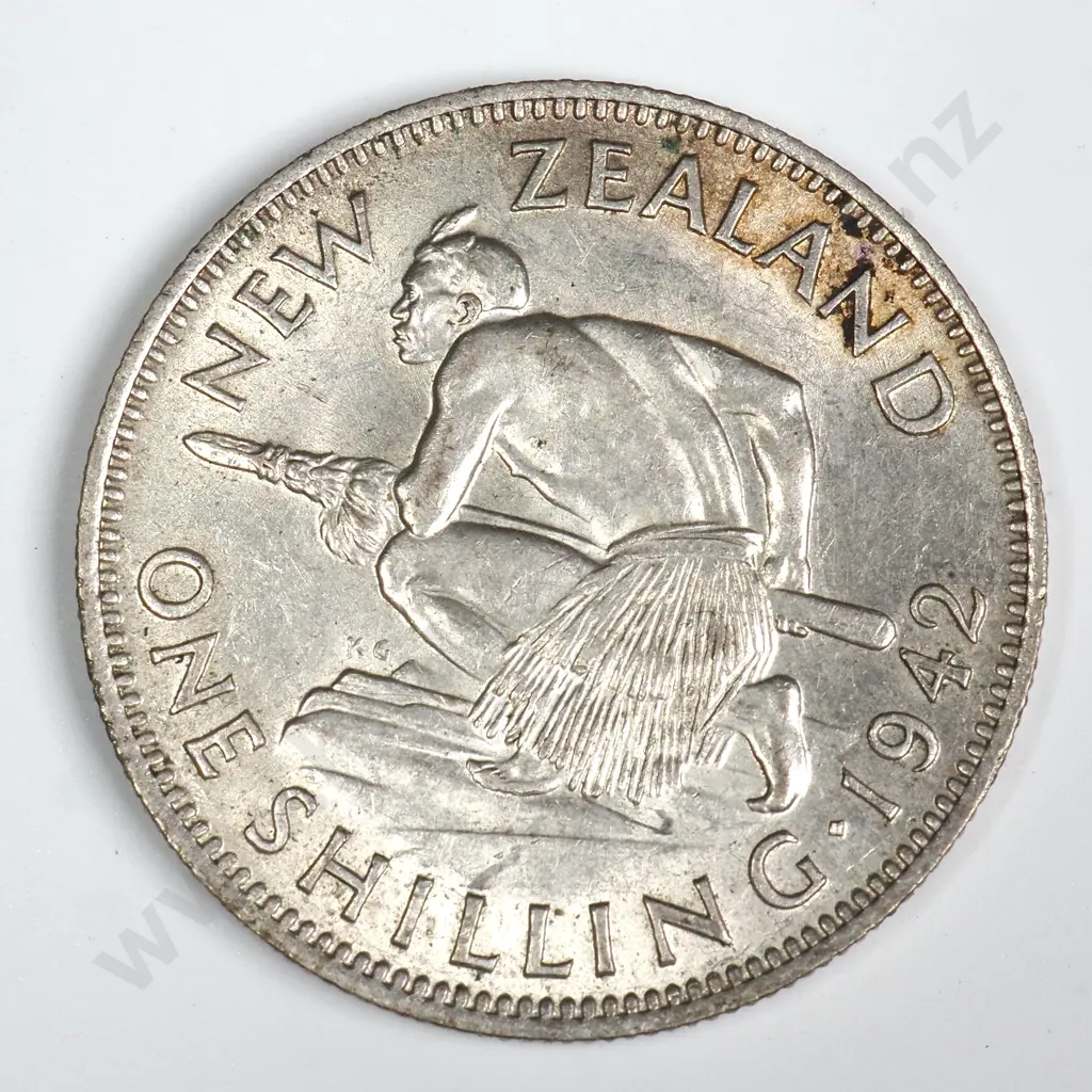 1942 ONE SHILLING, E.F, C.V. $225 Image 1++