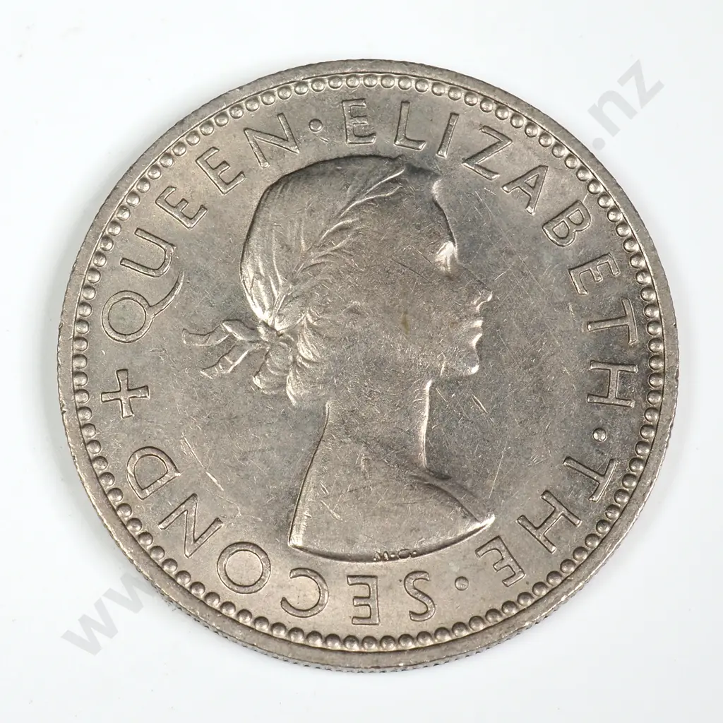 1955 ONE SHILLING, E.F, C.V. $100 Image 1++