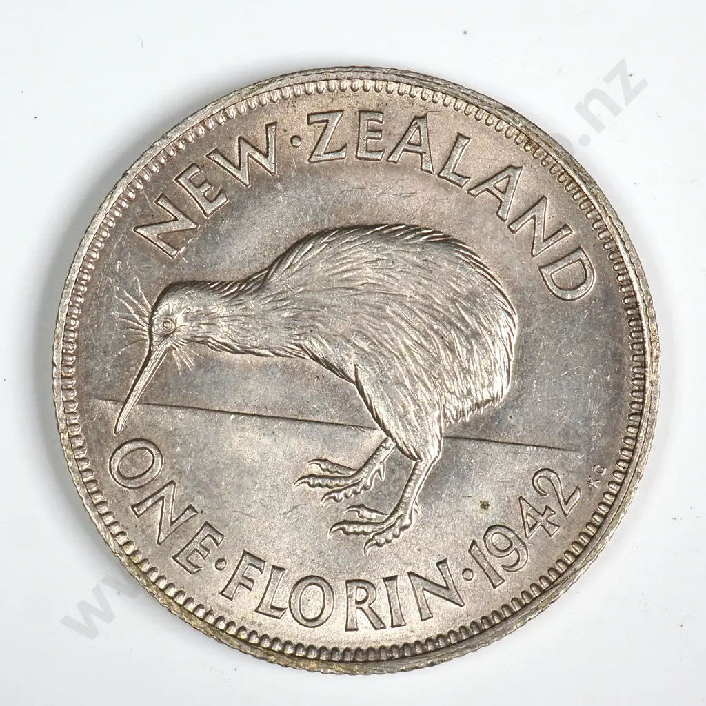 1942 FLORIN, A.UNC, C.V. $275 Image 1++