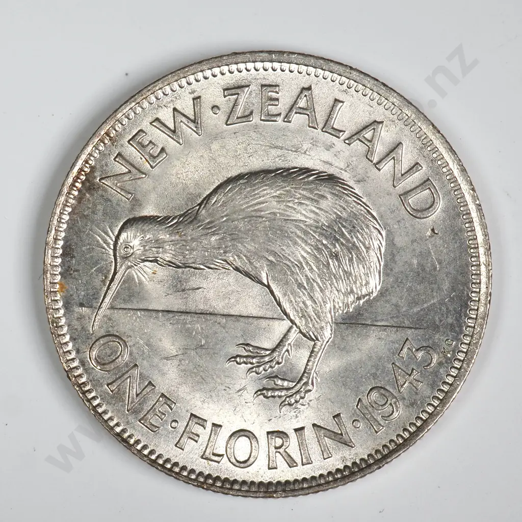 1943 FLORIN, A.UNC, C.V. $175 Image 1++