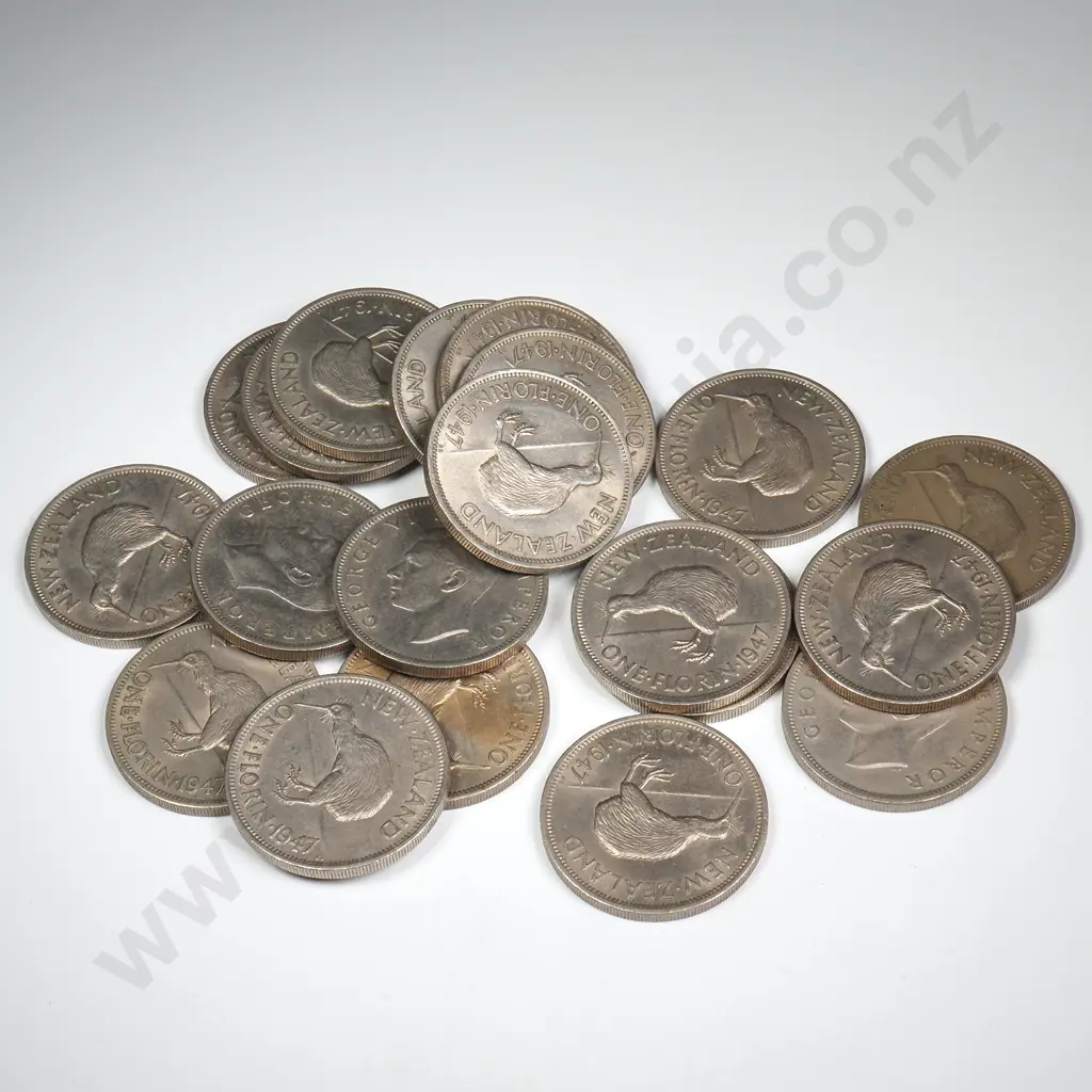 20 X 1947 FLORINS, V.F. OR BETTER, MINIMUM C.C.V. $500 Image 1++