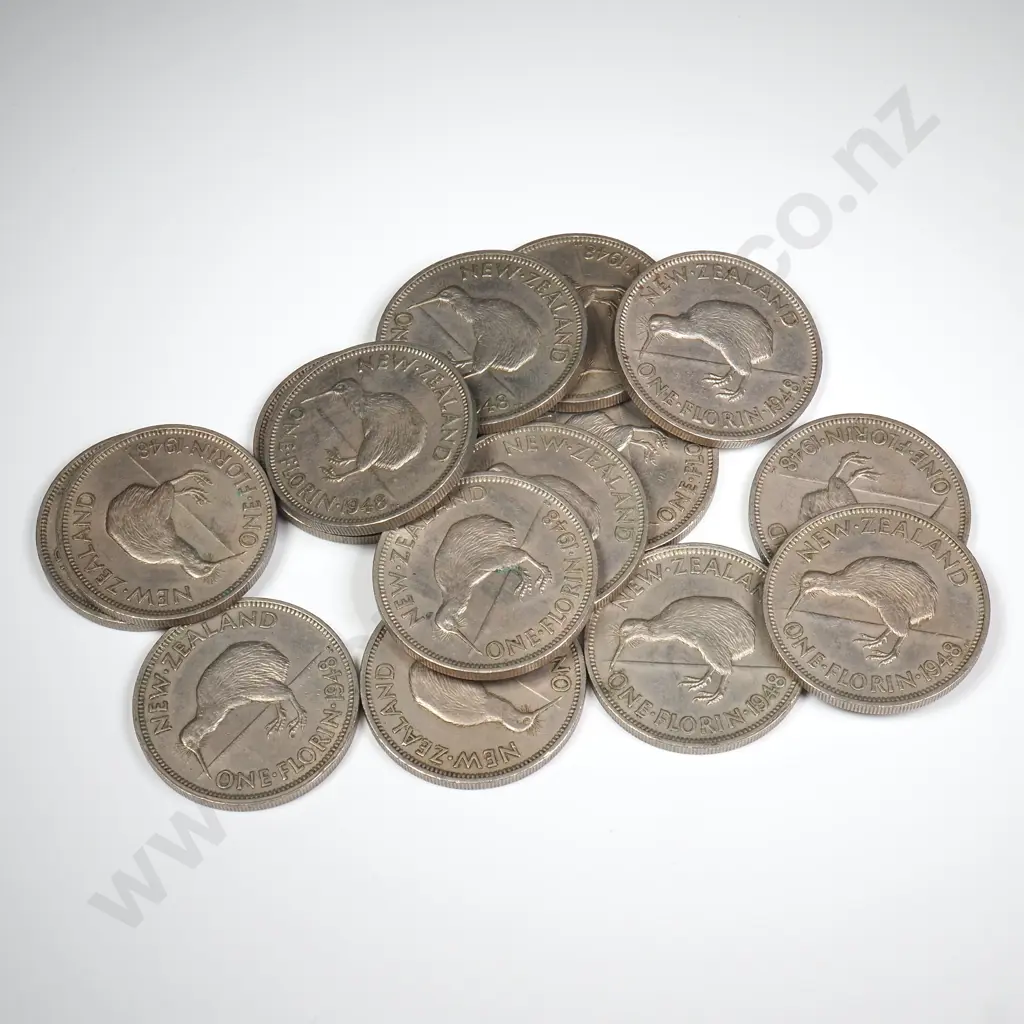 15 X 1947 FLORINS, V.F. OR BETTER, MINIMUM C.C.V. $375 Image 1++