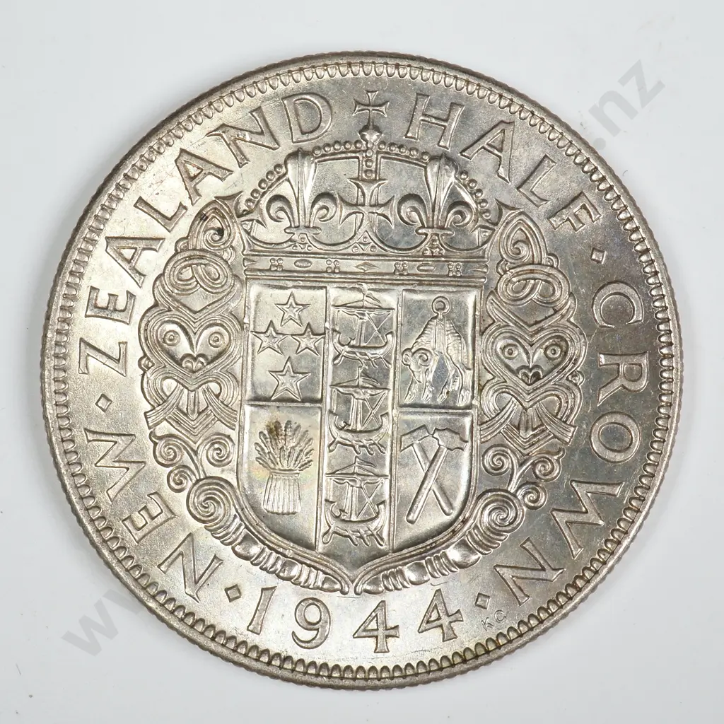 1944 HALFCROWN, E.F, C.V. $300 Image 1++