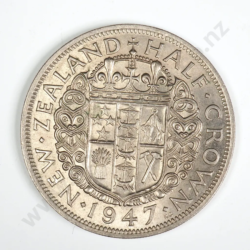 1947 HALFCROWN, E.F, C.V. $90 Image 1++