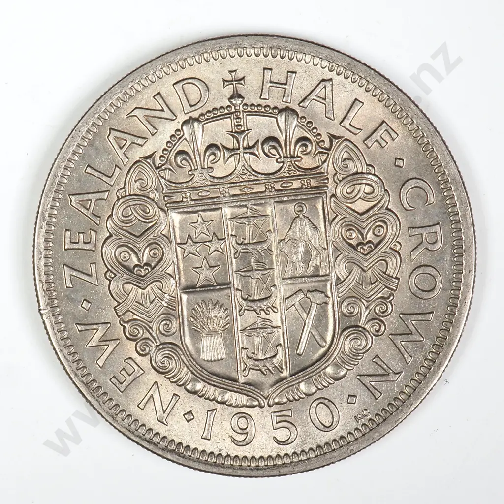 1950 TYPE 2 HALFCROWN, A.UNC, C.V. $50 Image 1++