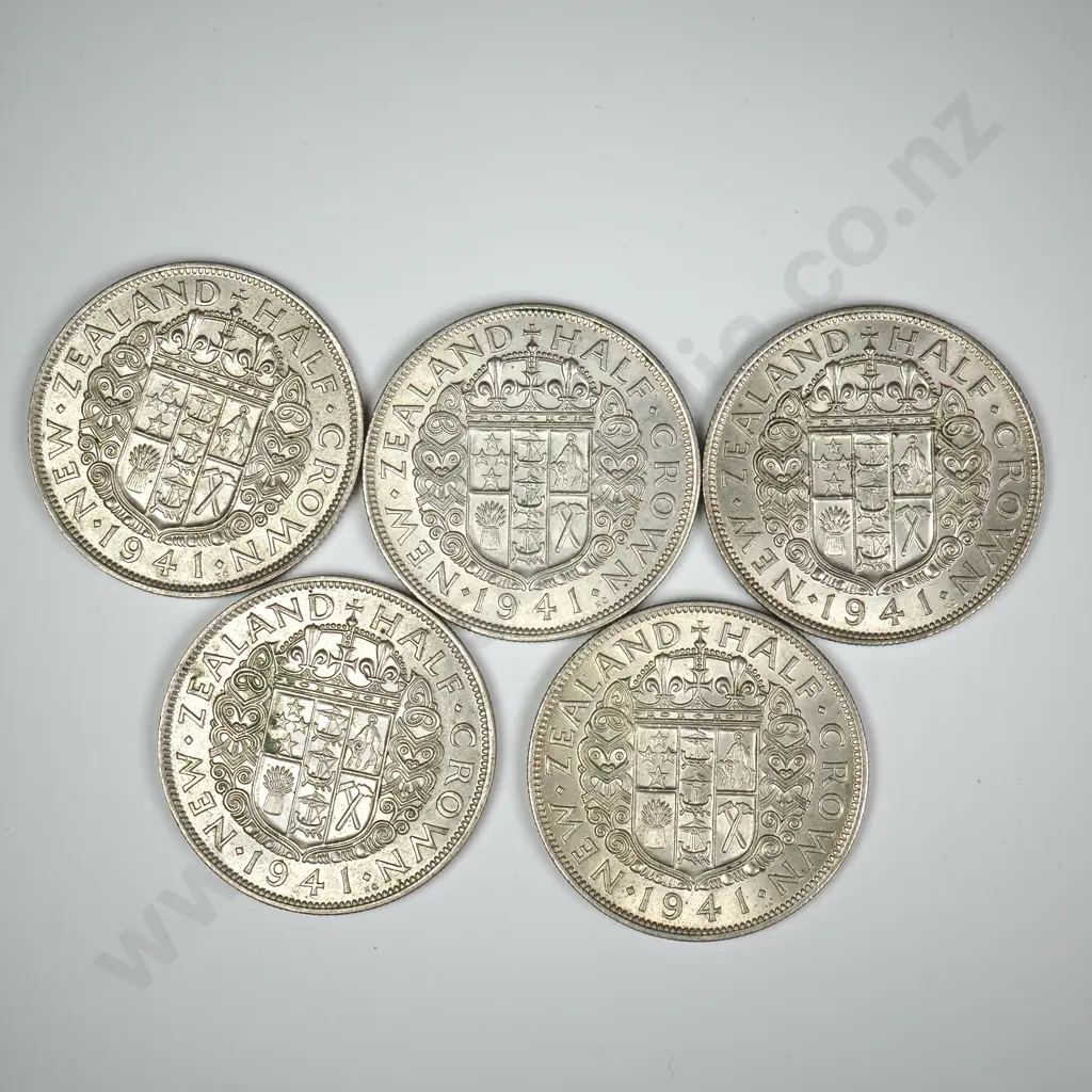 5 X 1935 HALFCROWNS, V.F. OR BETTER, MINIMUM C.C.V. $250 Image 1++