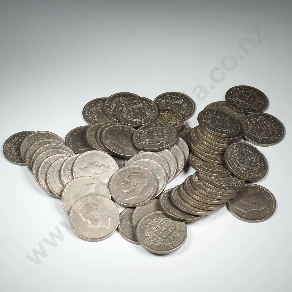 50 X 1951 HALFCROWNS, V.F. OR BETTER, MINIMUM C.C.V. $250 Image 1++