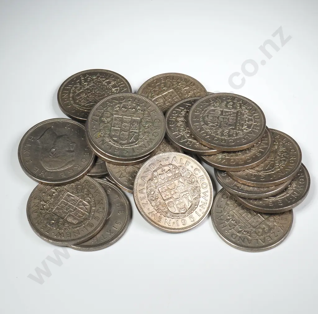 20 X 1951 HALFCROWNS, V.F. OR BETTER, MINIMUM C.C.V. $100 Image 1++