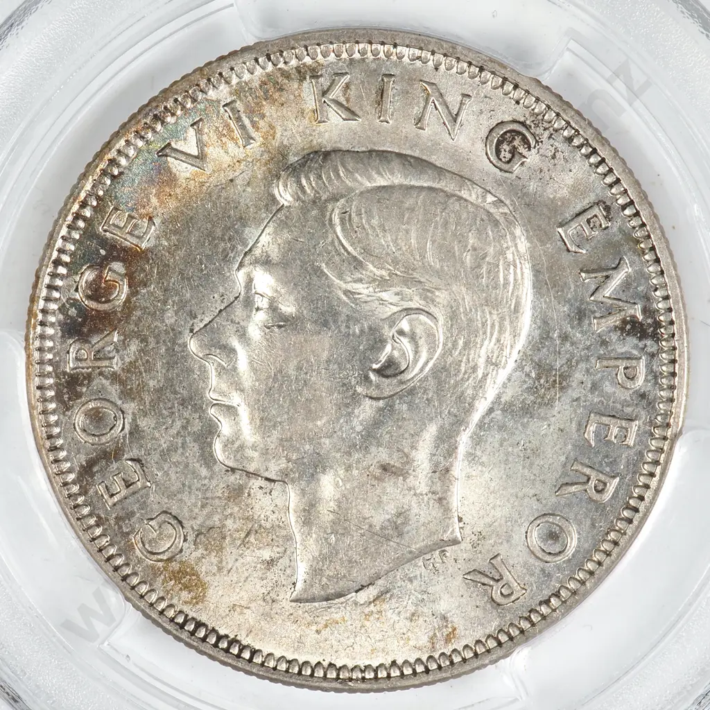 1944 HALFCROWN, AU58, MINIMUM C.V. $750 Image 1++