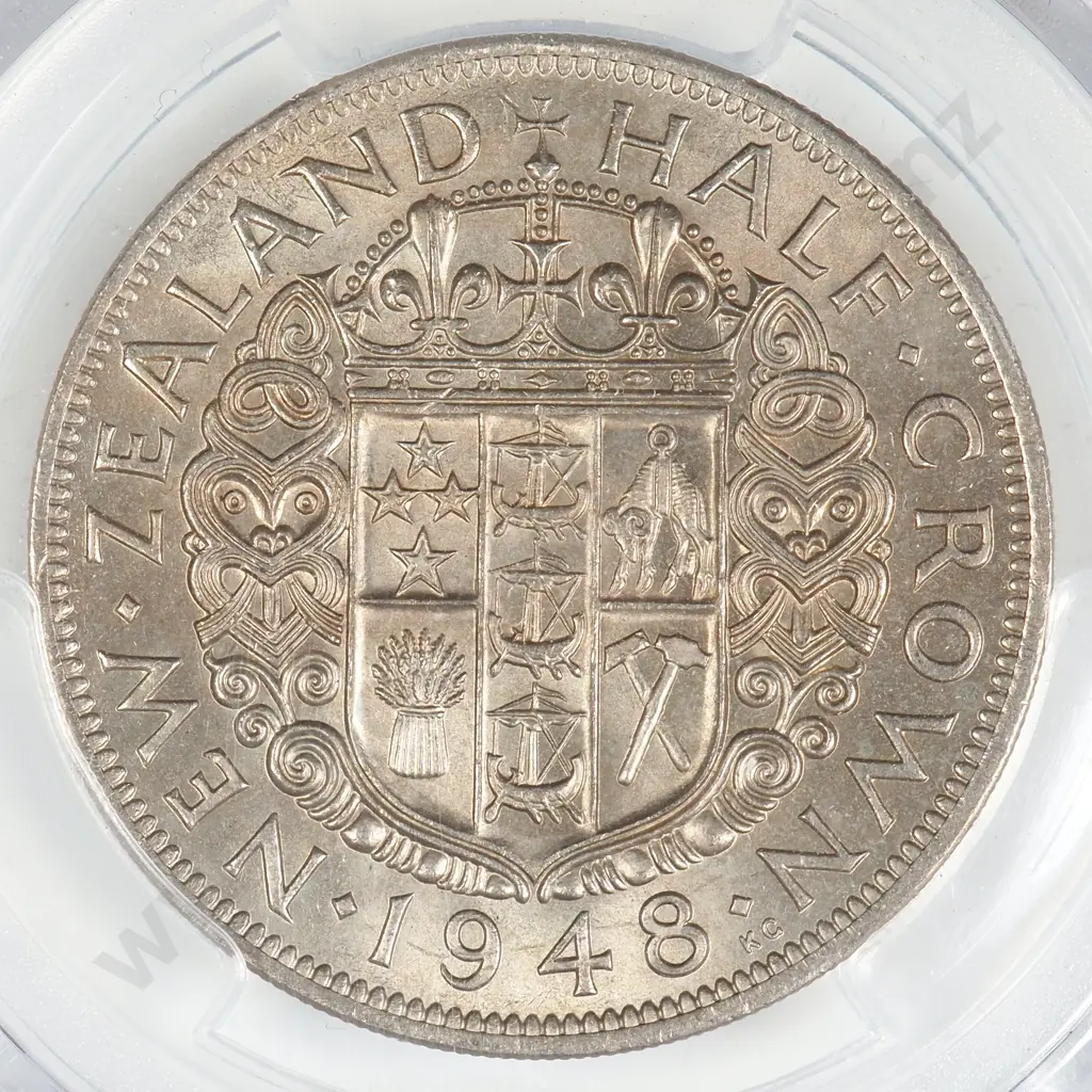 1948 HALFCROWN, MS64, MINIMUM C.V. $650 Image 1++