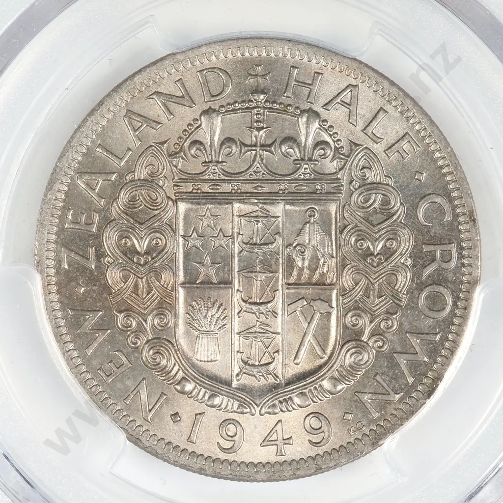 1949 HALFCROWN, MS64, MINIMUM C.V. $650 Image 1++