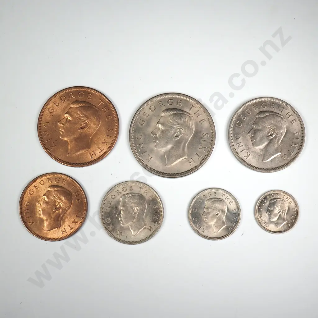 1951 SEVEN COIN DATE SET, E.F OR BETTER, MINIMUM C.C.V $150 Image 1++