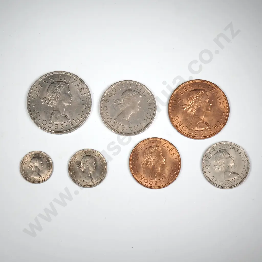 1961 SEVEN COIN DATE SET, E.F OR BETTER Image 1++