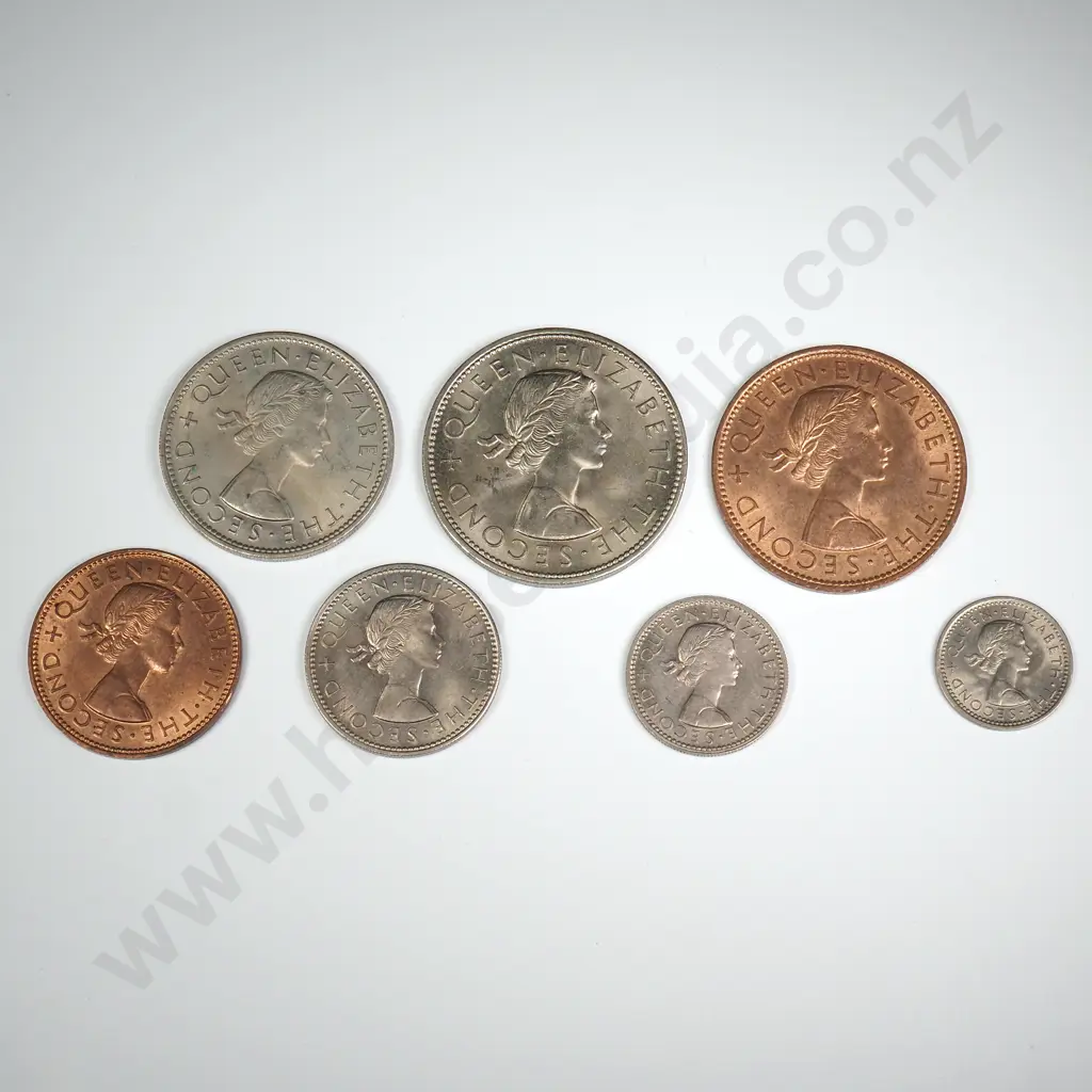 1962 SEVEN COIN DATE SET, E.F OR BETTER Image 1++
