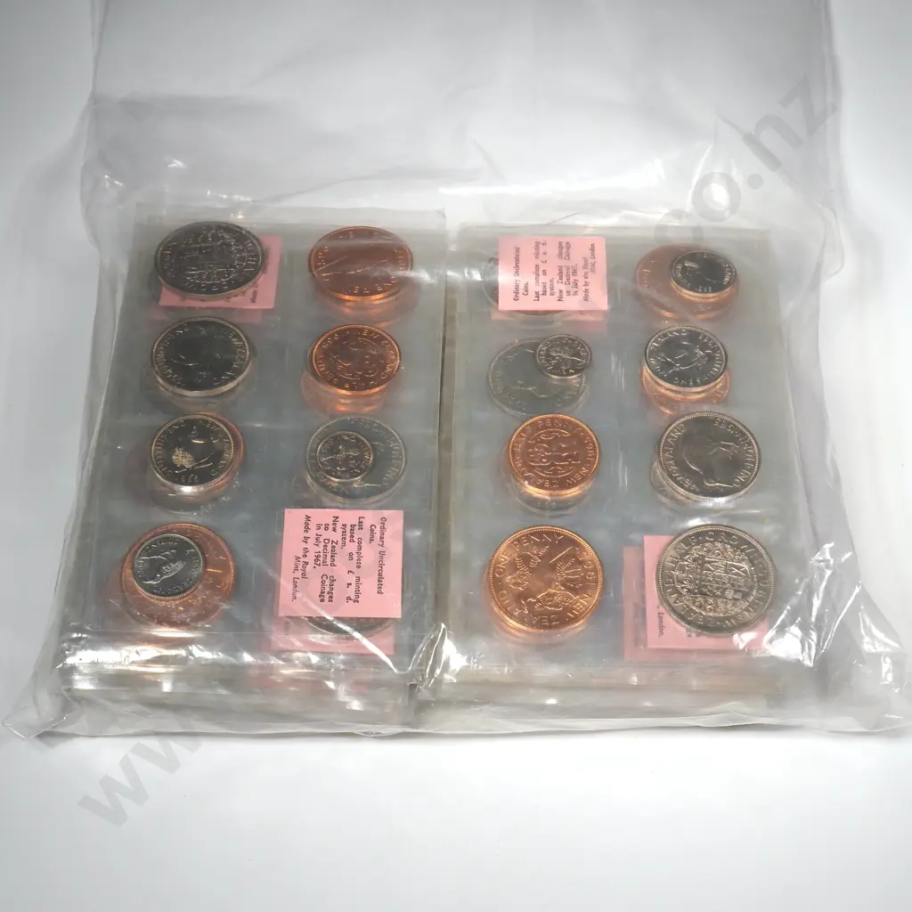 50 X 1965 PINK LABEL UNC SETS, SUPERIOR PLASTIC, C.C.V $1250 Image 1++