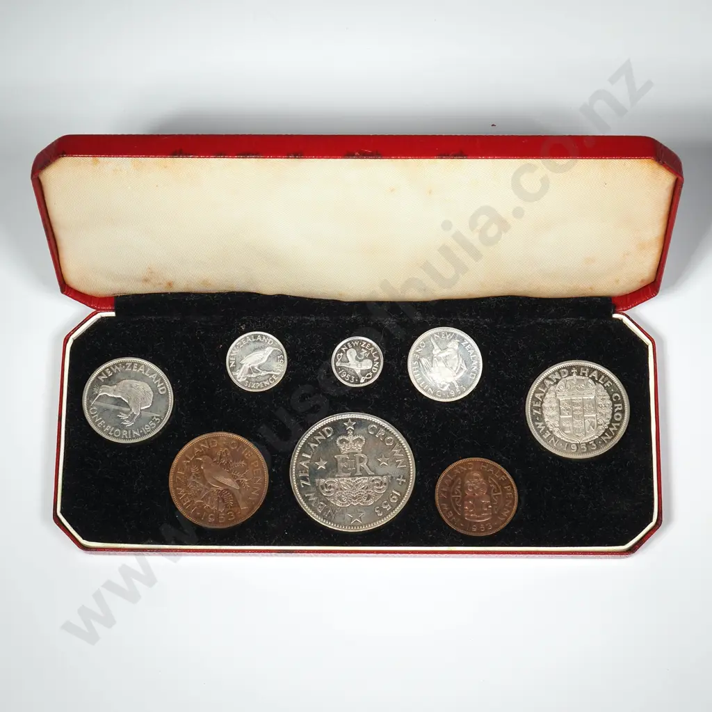1953 PROOF SET IN FITTED CASE, COPPER TONED Image 1++