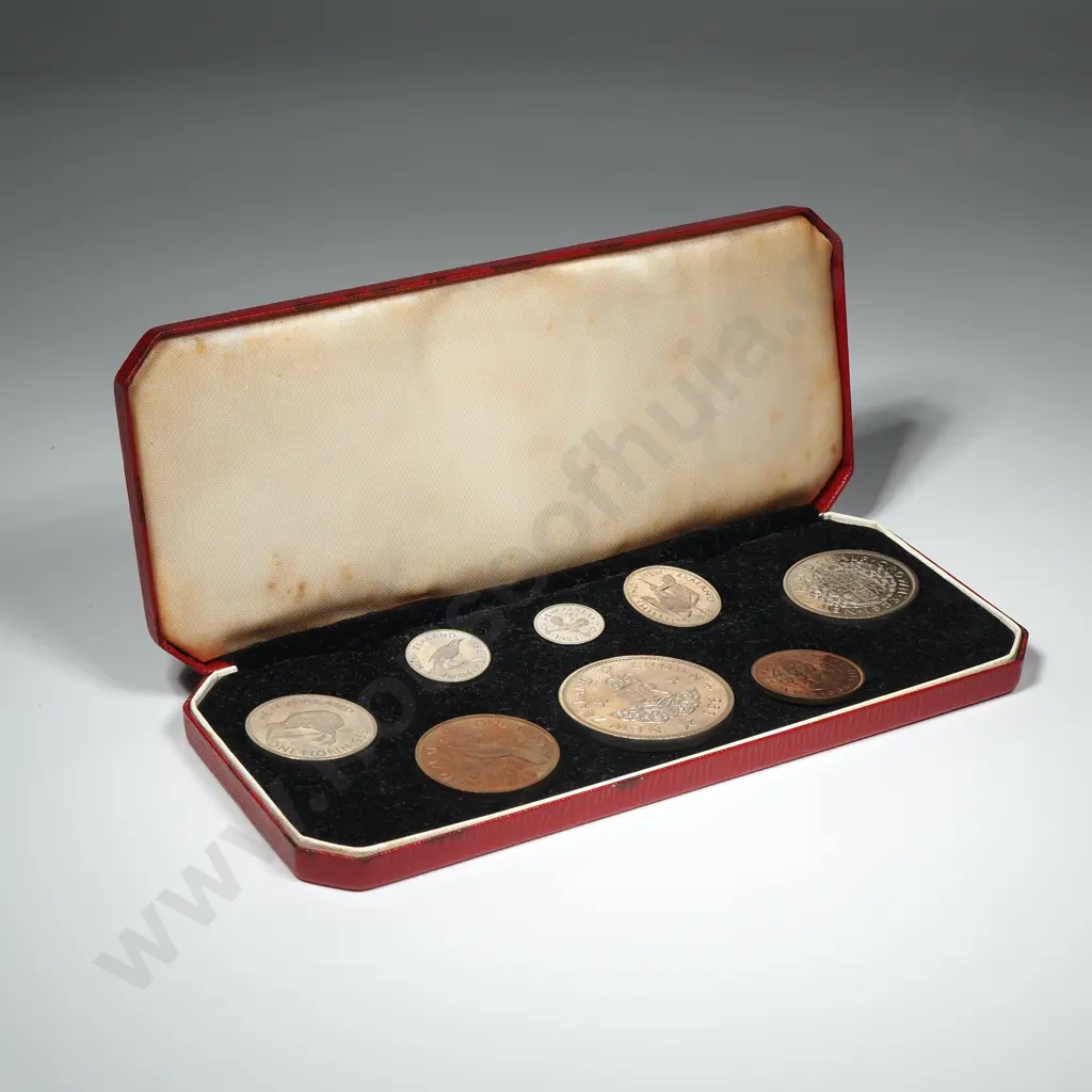 1953 PROOF SET IN FITTED CASE, COPPER TONED Image 1++