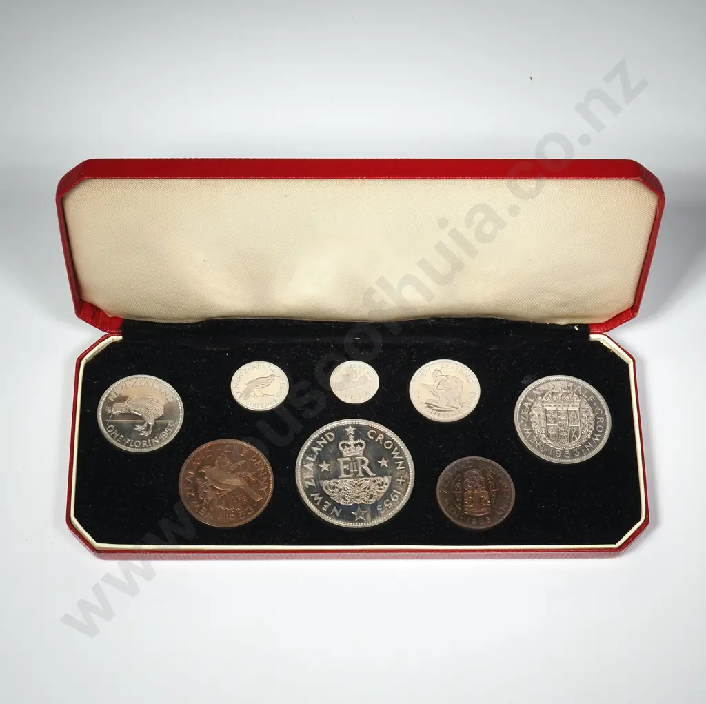 1953 PROOF SET IN FITTED CASE, COPPER TONED Image 1++