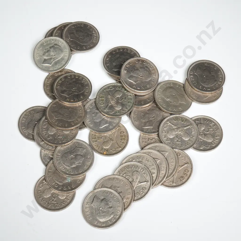 40 X 1950 THREEPENCES, V.F OR BETTER, MINIMUM C.C.V $600 Image 1++