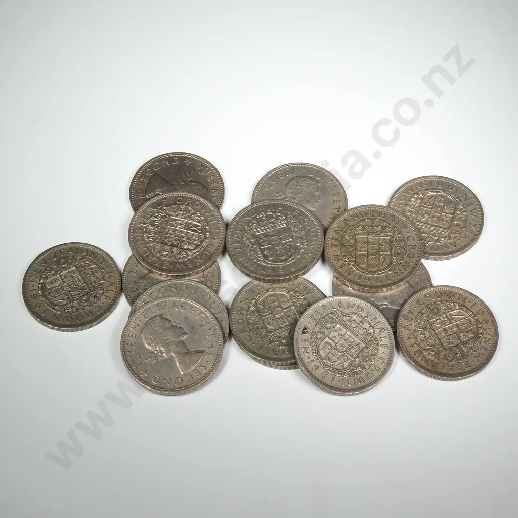 15 X 1961 HALFCROWNS, C.C.V $105 Image 1++