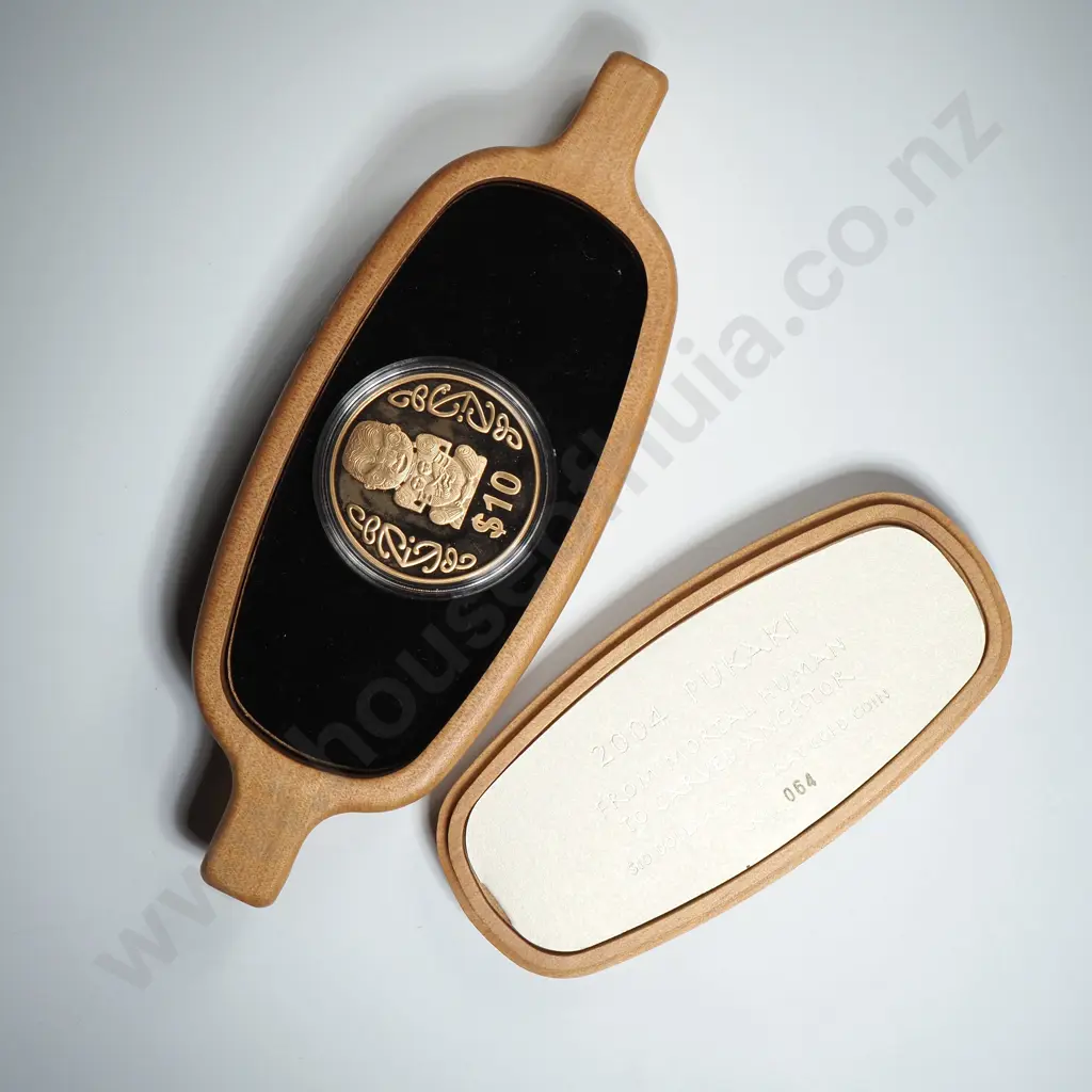 2004 Pukaki One Ounce Gold Coin in Presentation Box & Cert CV $12000 Image 1++
