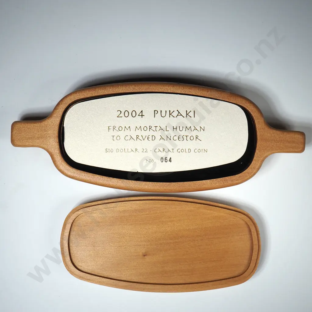 2004 Pukaki One Ounce Gold Coin in Presentation Box & Cert CV $12000 Image 1++