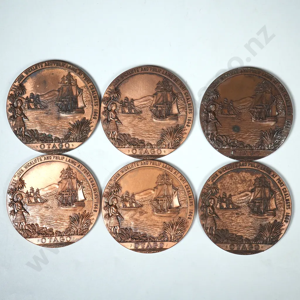 6 X 1948 LARGE SIZE OTAGO CENTENERAY MEDALS Image 1++