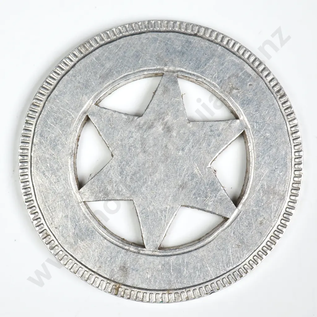 1906-07 CHRISTCHURCH EXHIBITION ALUMINIUM MEDALET Image 1++