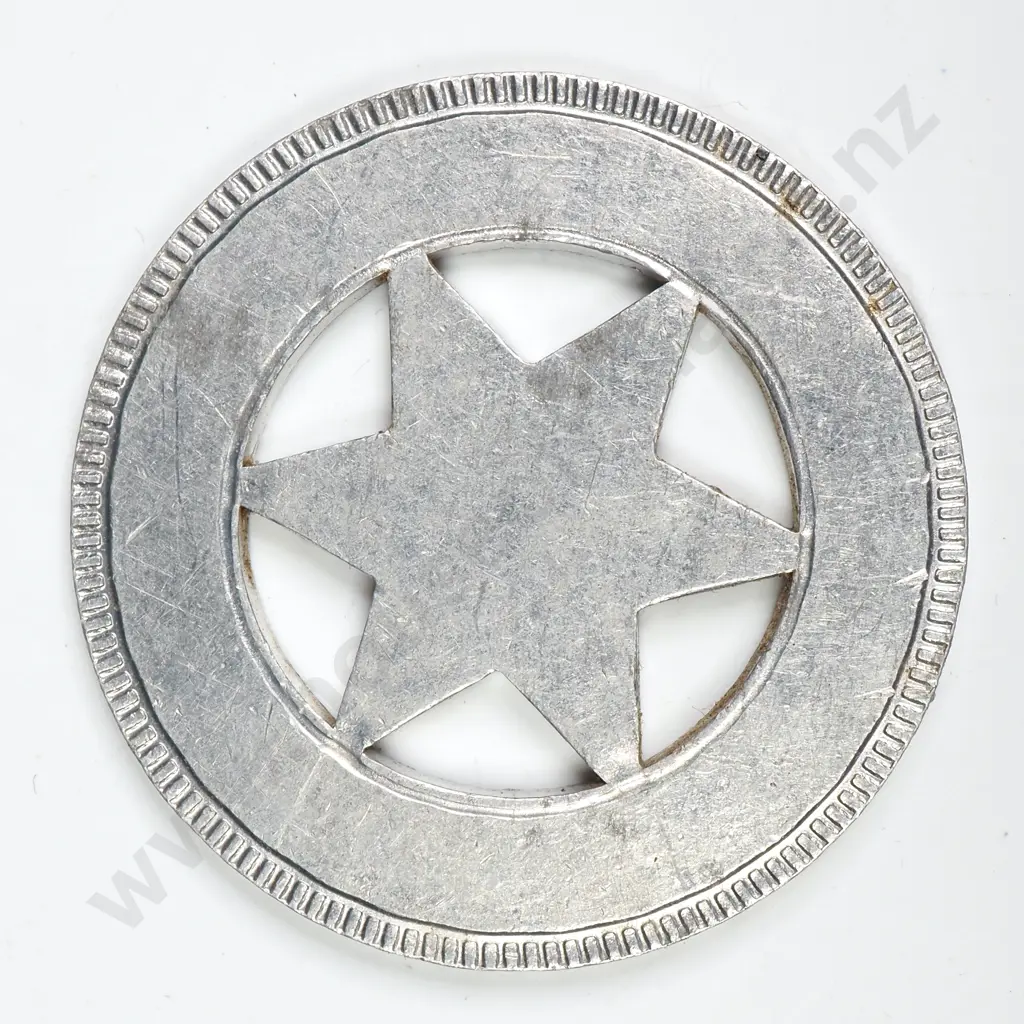 1906-07 CHRISTCHURCH EXHIBITION ALUMINIUM MEDALET Image 1++