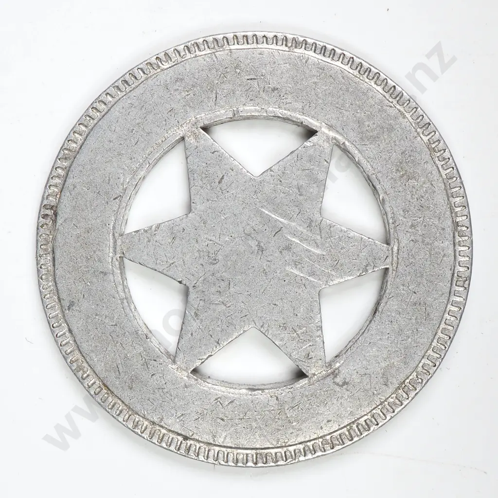 1906-07 CHRISTCHURCH EXHIBITION ALUMINIUM MEDALET Image 1++