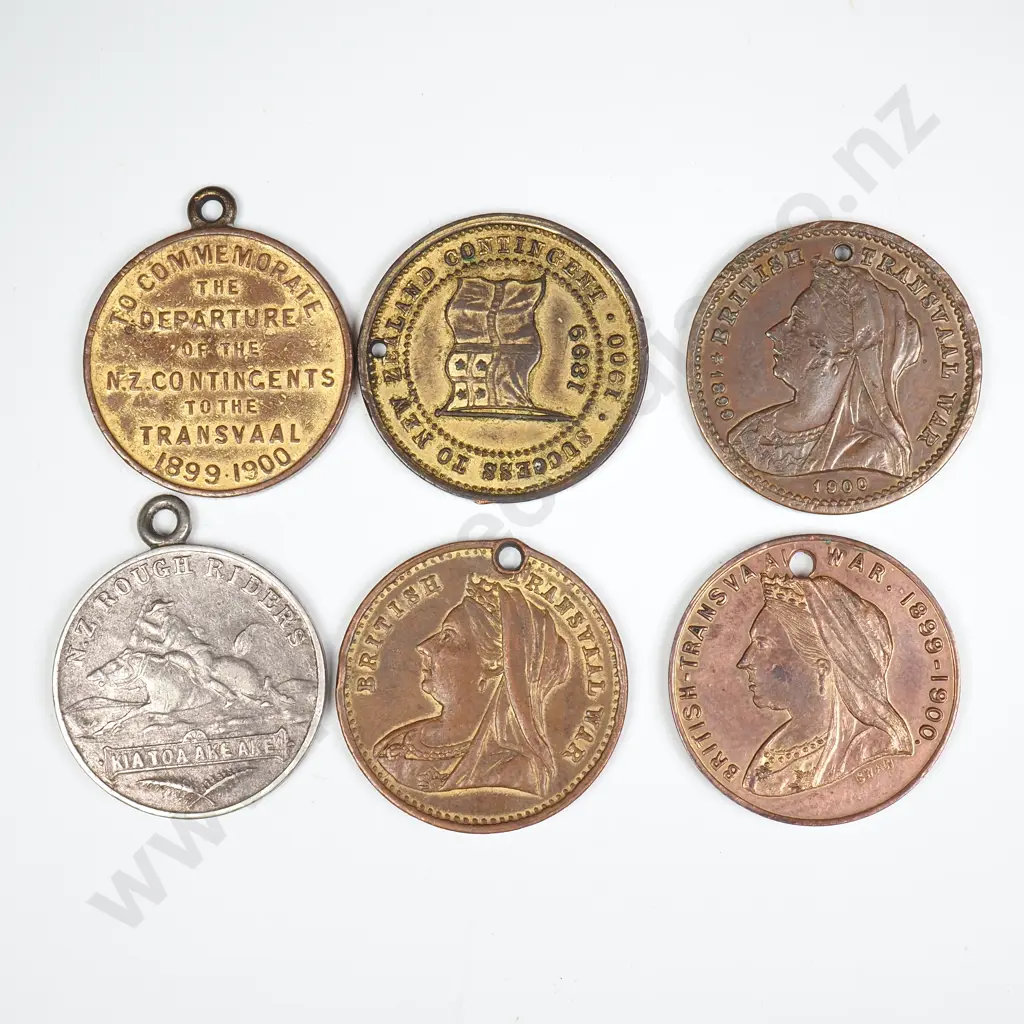 6 X SOUTH AFRICAN / TRANSVAAL WAR MEDALETS Image 1++
