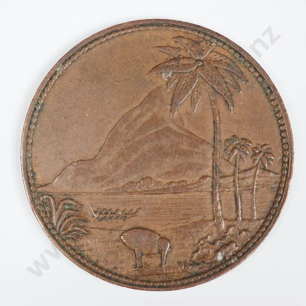 JOHN GILMOUR, NEW PLYMOUTH ONE PENNY, LAMPARD 318 Image 1++