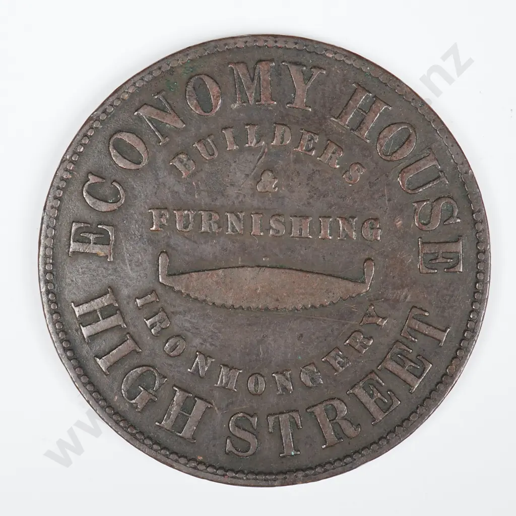 T. W. GOURLAY, CHRISTCHURCH ONE PENNY, LAMPARD 320 Image 1++