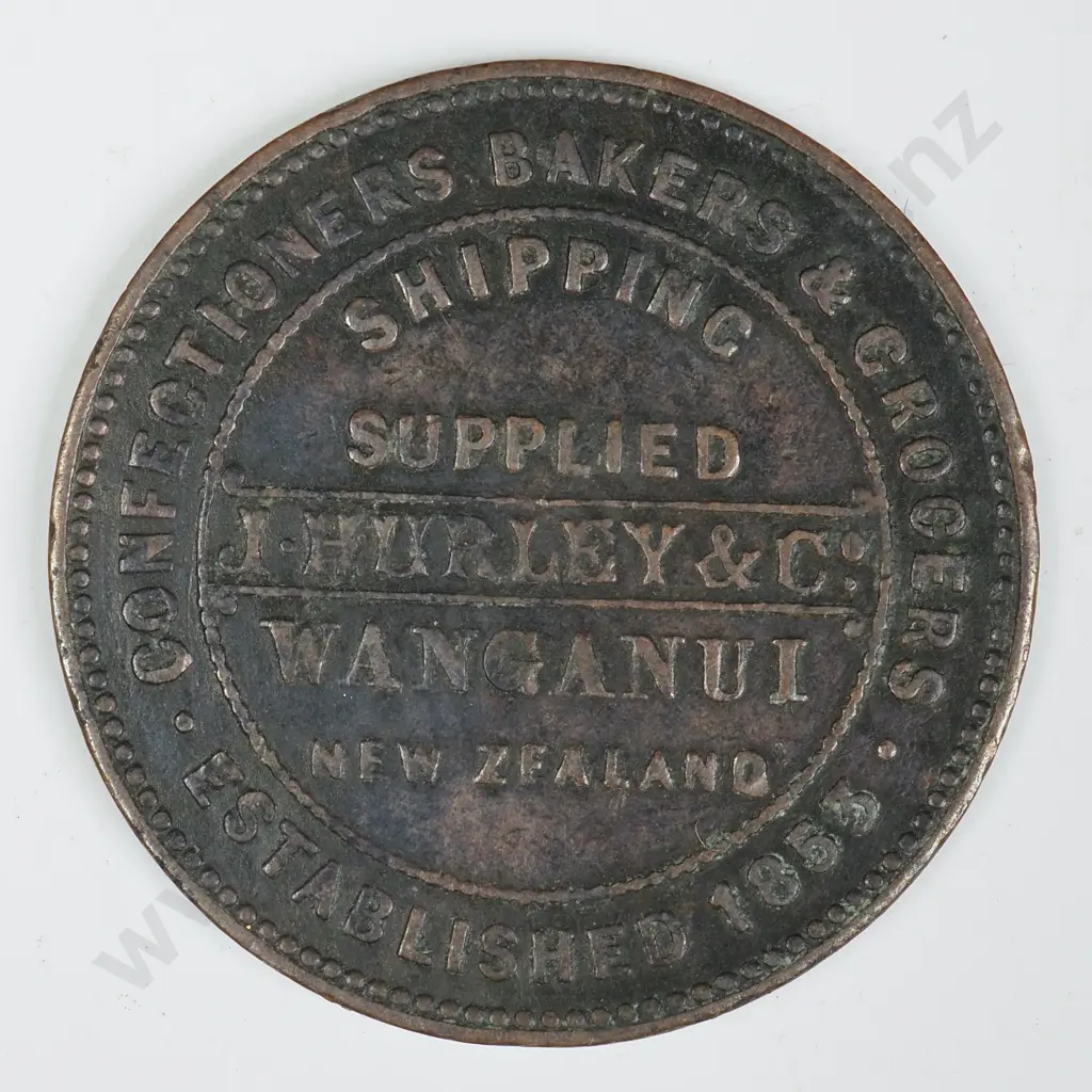 J. HURLEY, WANGANUI HALFPENNY, LAMPARD 325A Image 1++