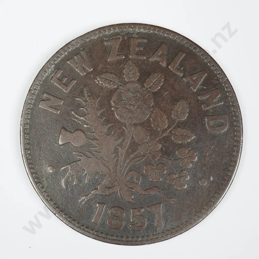 M. SOMERVILLE, AUCKLAND ONE PENNY, LAMPARD 342A Image 1++