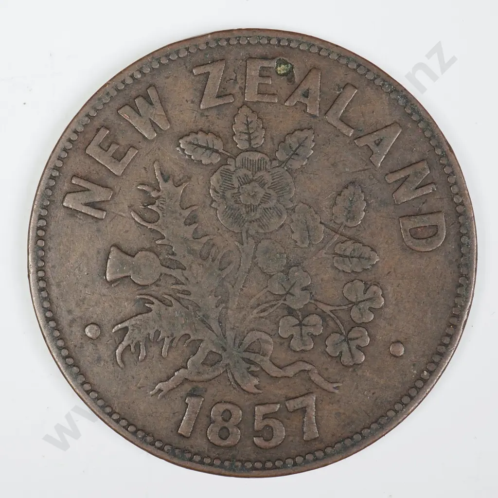 M. SOMERVILLE, AUCKLAND ONE PENNY, LAMPARD 342B Image 1++