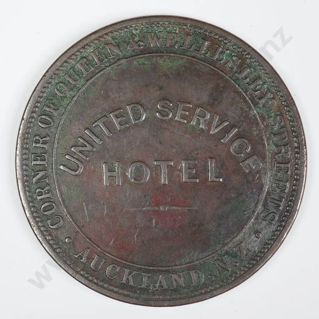 UNITED SERVICE HOTEL, AUCKLAND ONE PENNY, LAMPARD 344A Image 1++