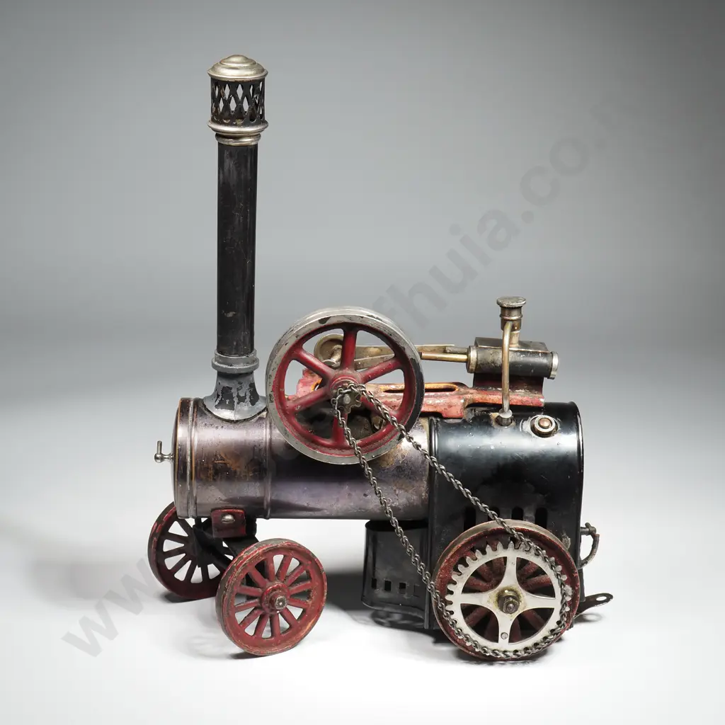 Toy Steam Traction  Engine  in Working Order. Possibly Bing Image 1++