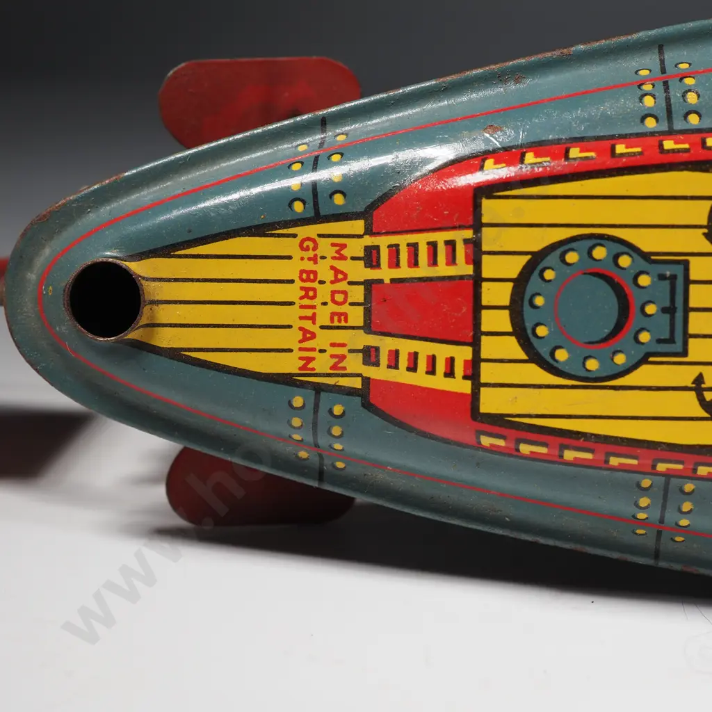 Tin Submarine & War Boat Image 1++