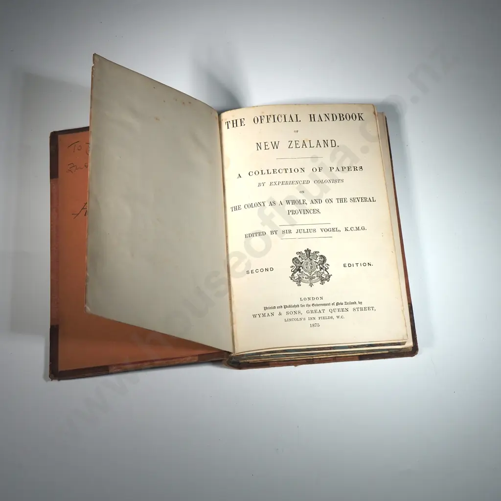 'The Official Handbook of New Zealand' Second Edition 1875 Image 1++