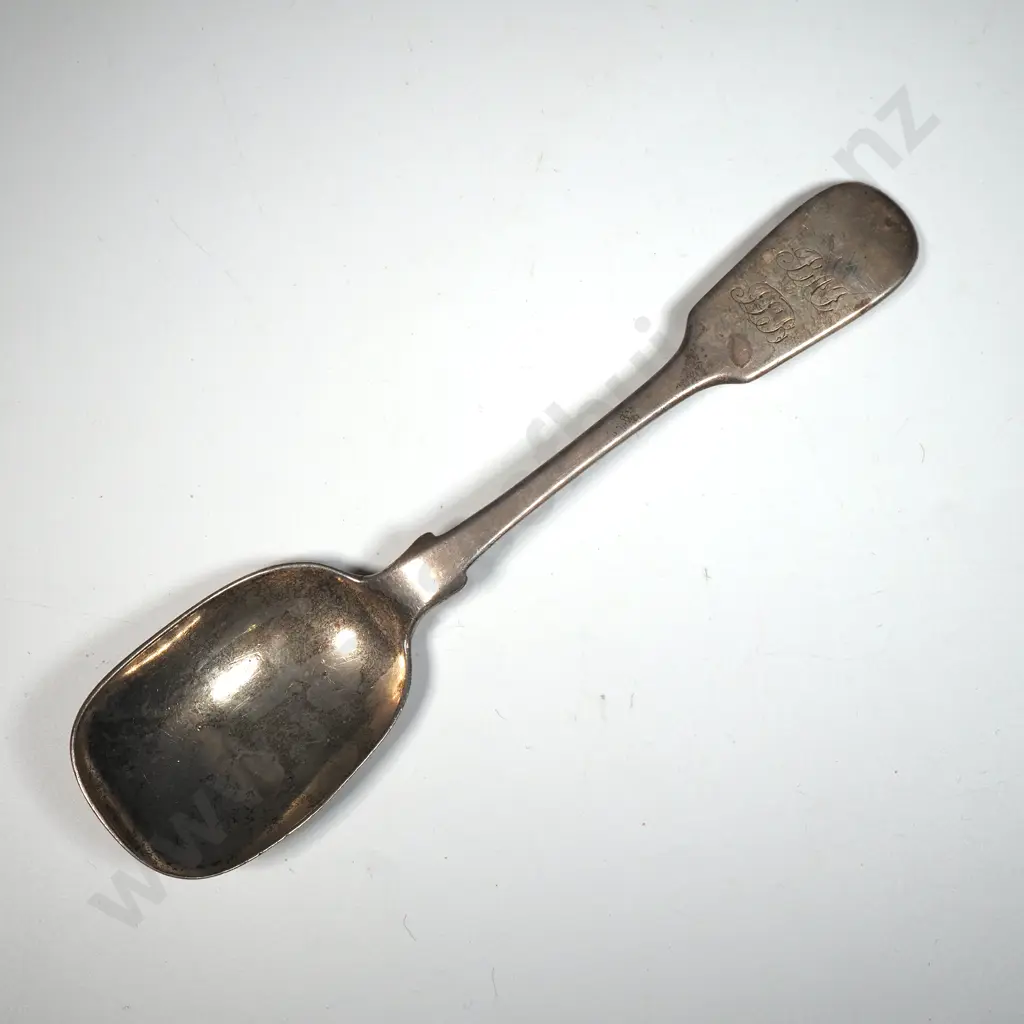 Sterling Silver Fiddle Pattern Sugar Spoon. Newcastle 1865 Image 1++