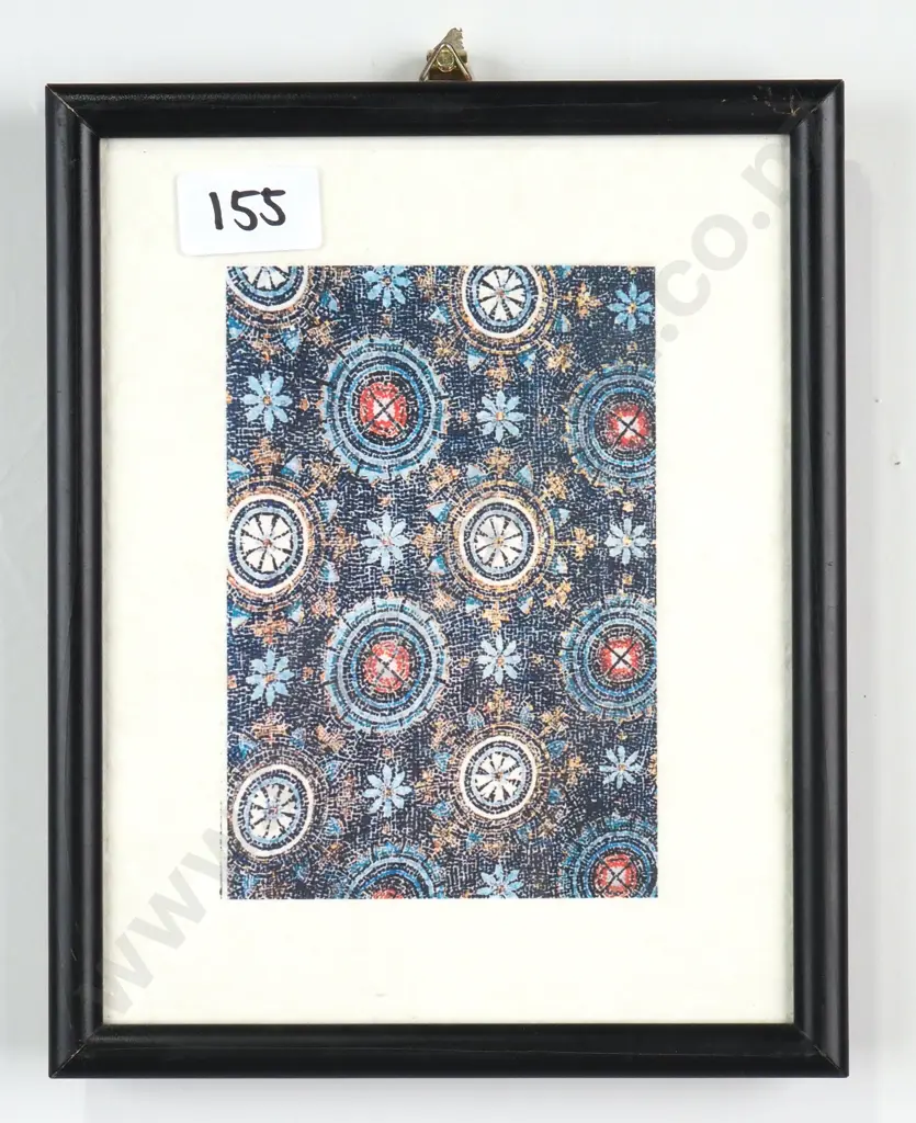 Floral Decoration Detail from Byzantine Mosaics, Ravenna – Print Image 1++