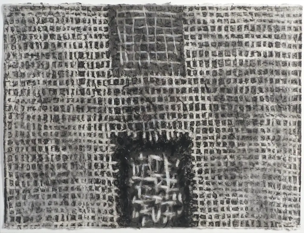 Don Peebles - 'Untitled II', Chalk & Charcoal on Paper (1983) Image 1++