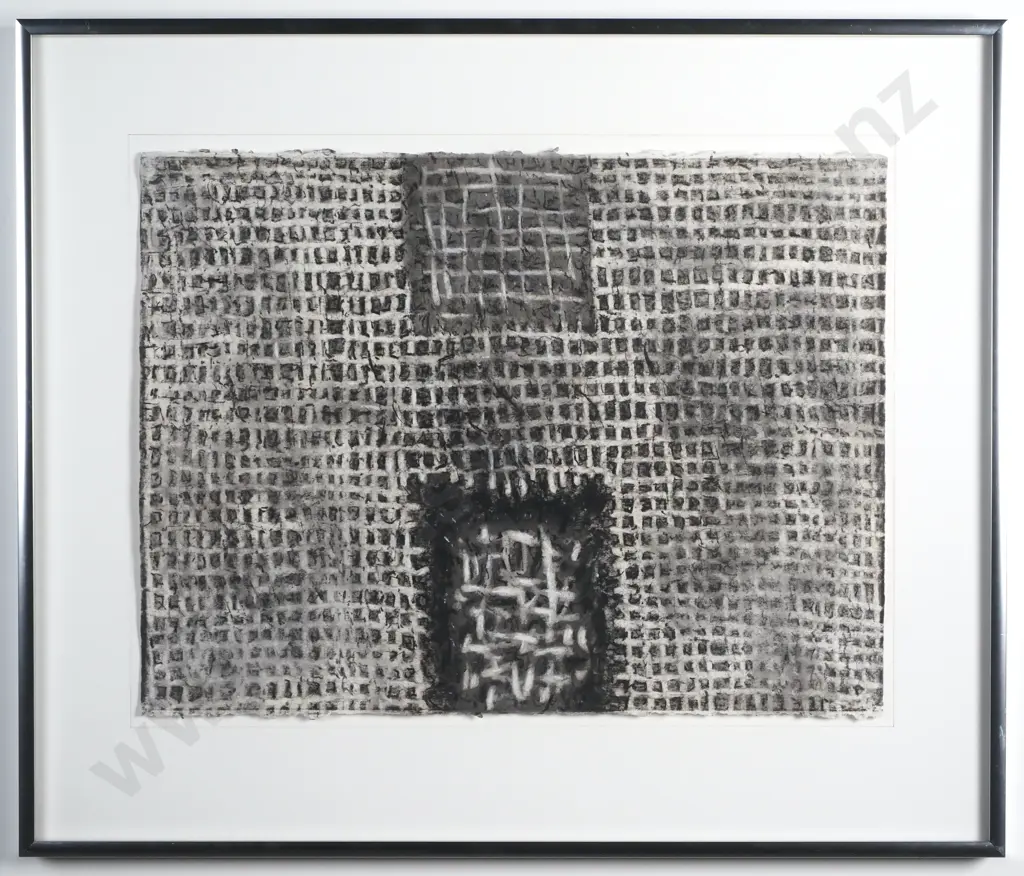 Don Peebles - 'Untitled II', Chalk & Charcoal on Paper (1983) Image 1++