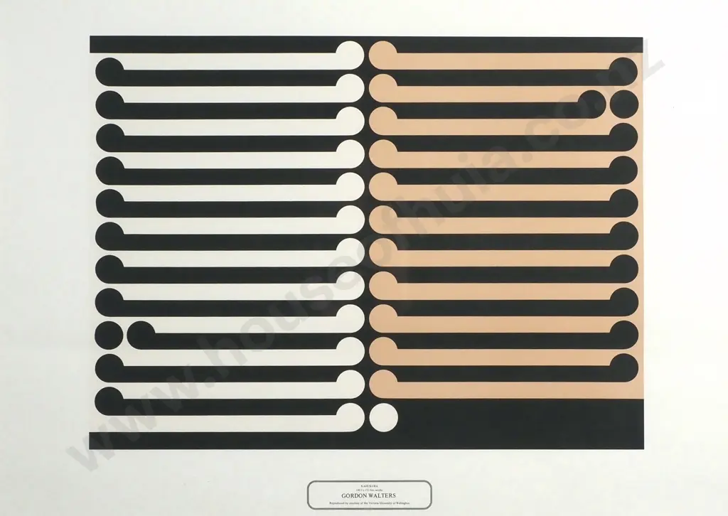 Gordon Walters - 'Kahukura', Screen Print (Circa 1970's) Image 1++