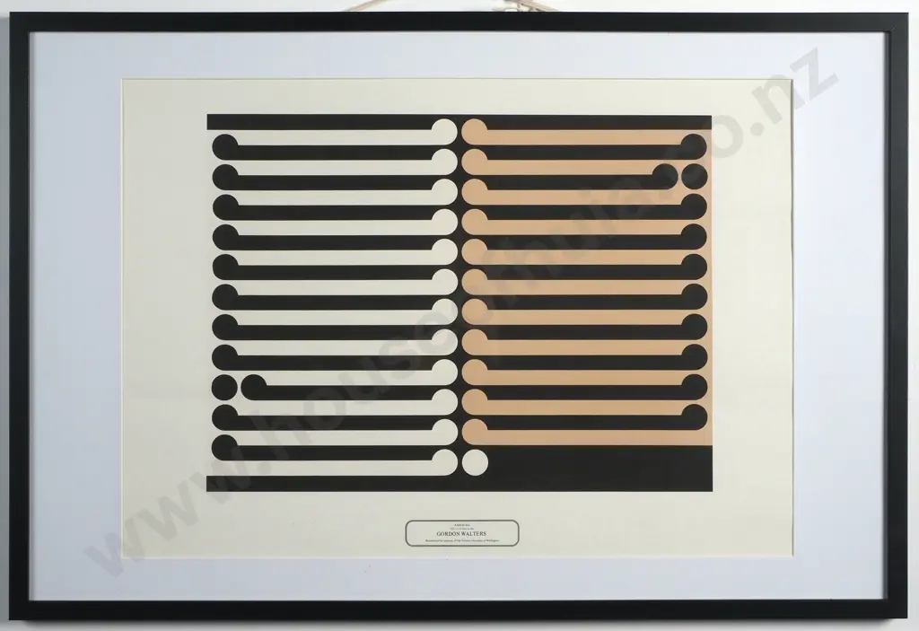 Gordon Walters - 'Kahukura', Screen Print (Circa 1970's) Image 1++