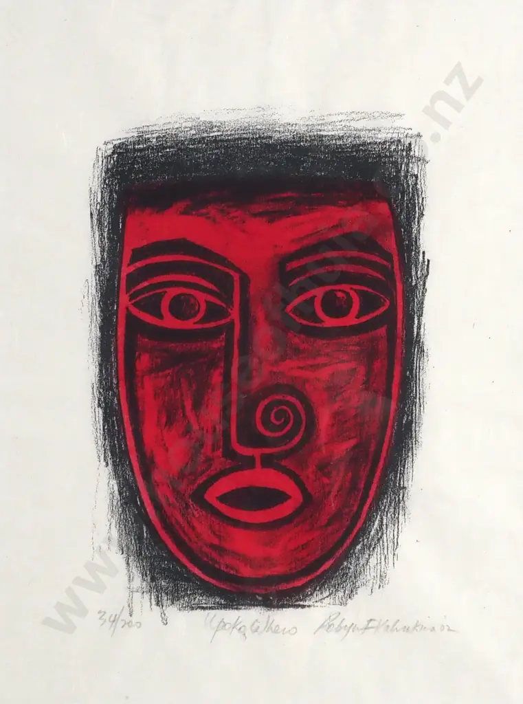 Robyn Kahukiwa - 'Upoko Whero', Ltd Ed 34/200 Image 1++